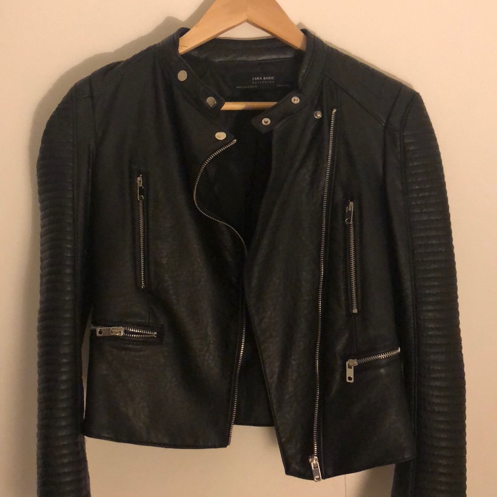 Zara leather jacket